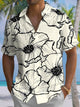 Alohadaddy® Hawaiian Flowers Art Print Chest Pocket Mens Short Sleeve Shirts Big & Tall