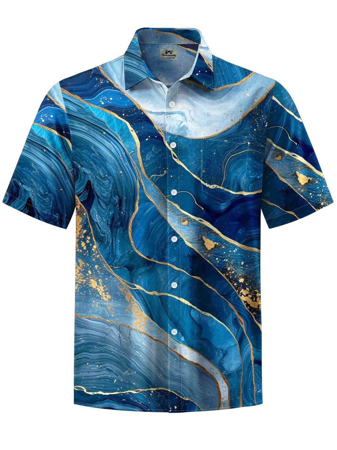 Alohadaddy® Casual Abstract Print Art Moisture Wicking Men&