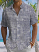 Alohadaddy® Casual Plaid Art Print Chest Pocket Mens Short Sleeve Shirt Big & Tall
