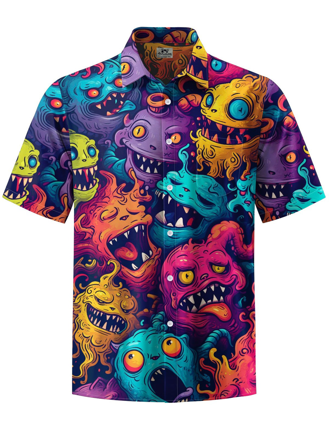 Alohadaddy® Vintage Monster Art Print Pocket Men&