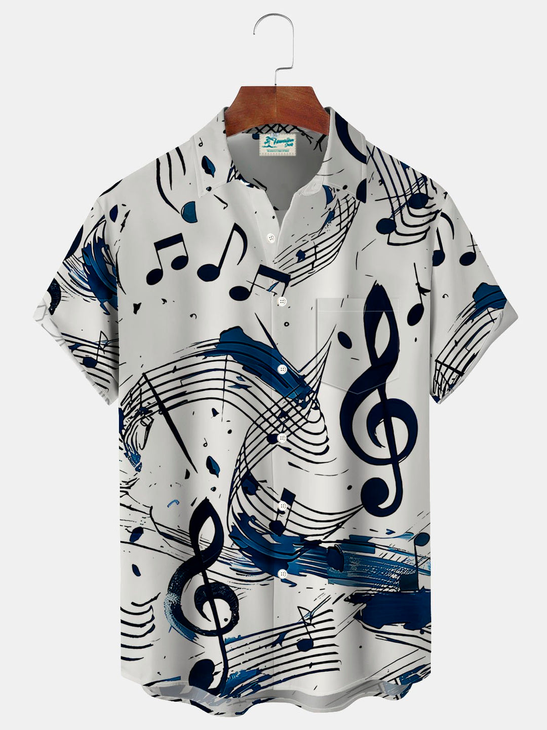 Alohadaddy Retro Music Notes 3D Print Men&