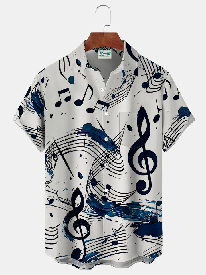 Alohadaddy Retro Music Notes 3D Print Men&