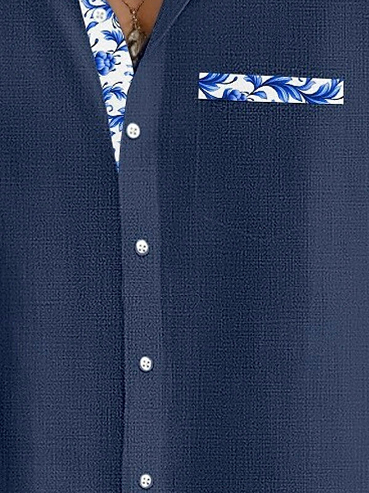 Alohadaddy® Hawaiian Floral Textured Print Men&