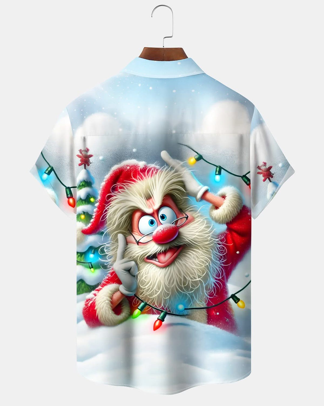 Alohadaddy® Holiday Christmas Funny Santa Claus Lights Men&