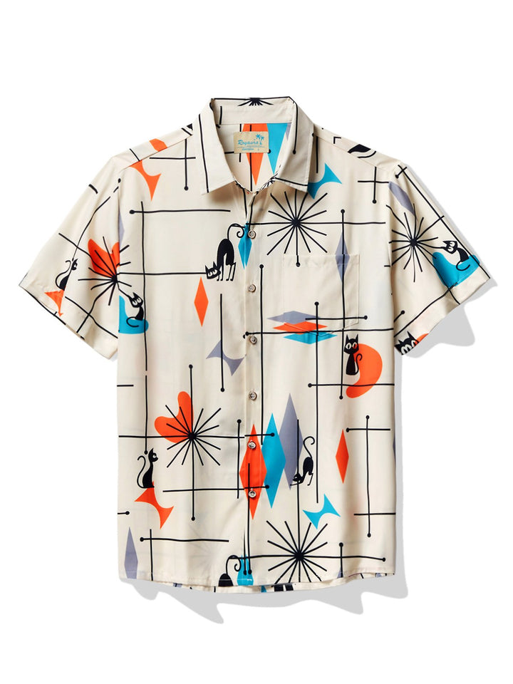 Alohadaddy Vintage Medieval Geometric Khaki Men&