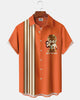 Alohadaddy® Hawaiian Tiki Bar Cocktail Retro Bowling Shirt Short-Sleeved Men's Shirt