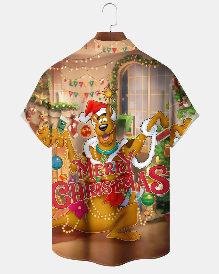 Alohadaddy® Retro Christmas Movie Cartoon Print Men&