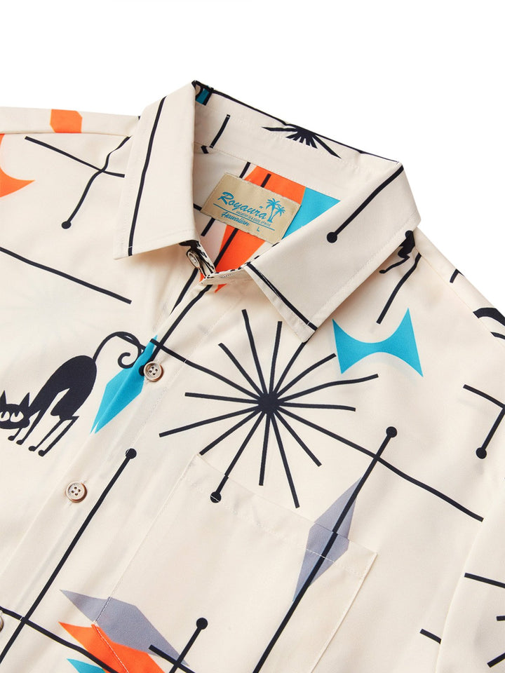 Alohadaddy Vintage Medieval Geometric Khaki Men&