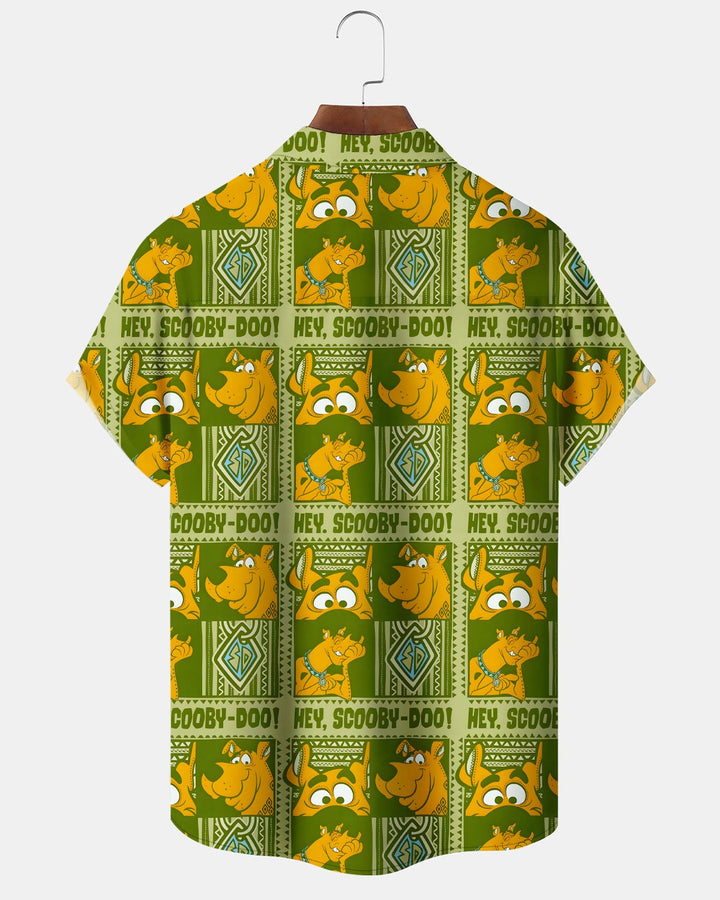 Alohadaddy® Retro Cartoon Movie Puppy Geometric Men&