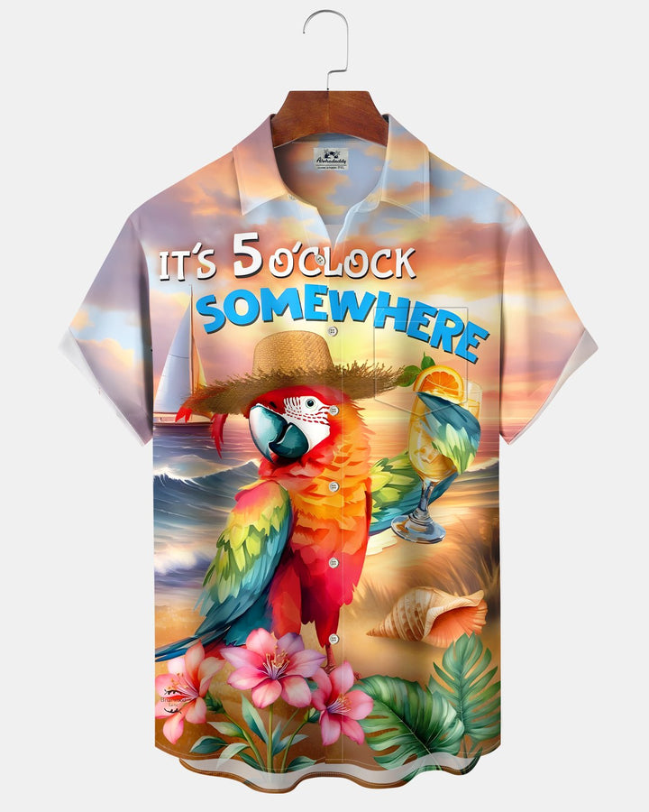 Alohadaddy® Hawaiian Tropical Floral 5 O&