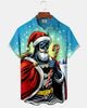 Alohadaddy® Men's Holiday Christmas Retro Cartoon Movie Short-Sleeve Shirt