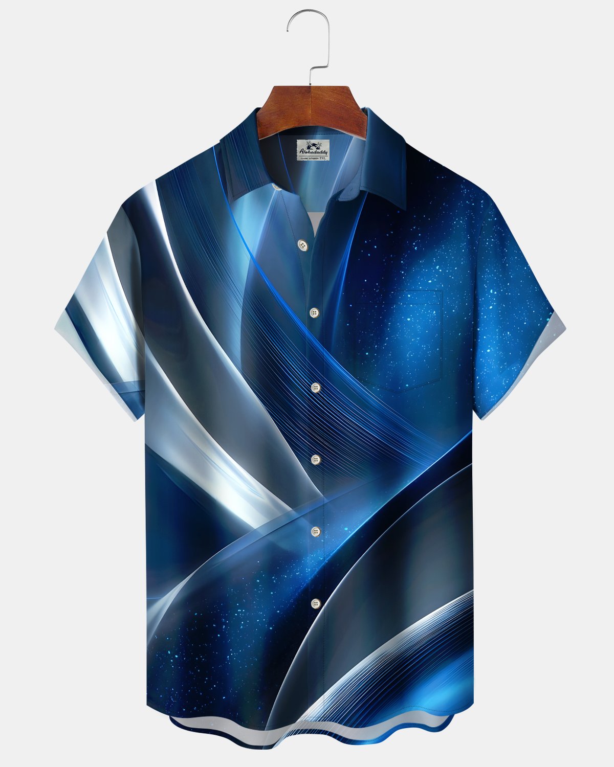 Alohadaddy® Men's Retro Gradient Abstract Short-Sleeve Shirt
