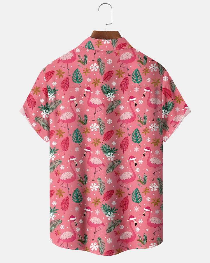 Alohadaddy® Hawaiian Holiday Flamingo Christmas Men&