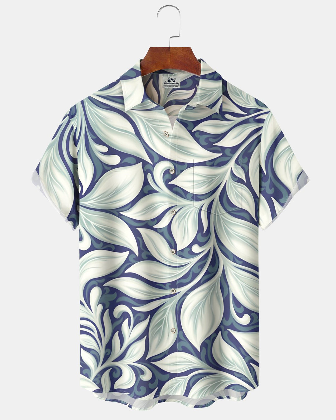 Alohadaddy® Hawaiian Floral Abstract Tropical Leaf Men&