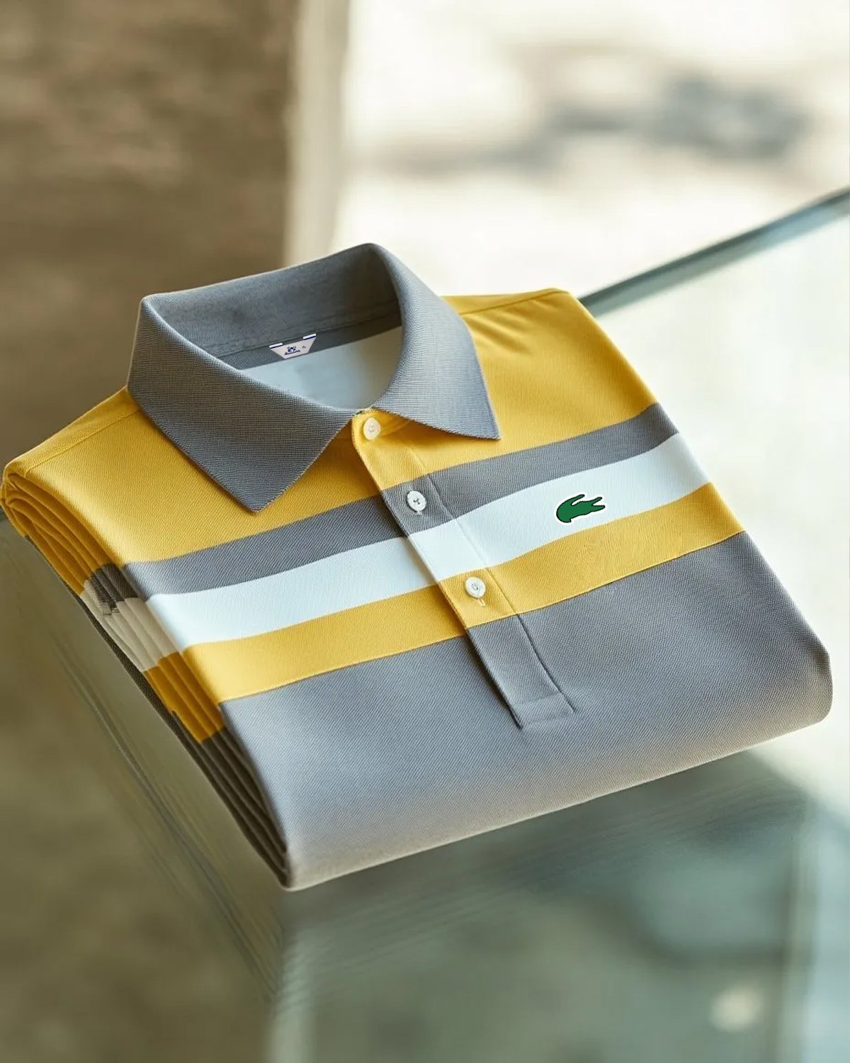 Alohadaddy® Basic Casual Fashion Striped Color-Blocked Polo Shirt