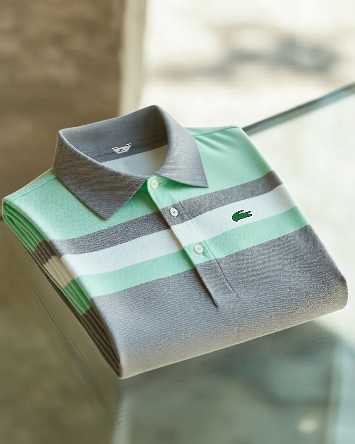 Alohadaddy® Basic Casual Fashion Striped Color-Blocked Polo Shirt