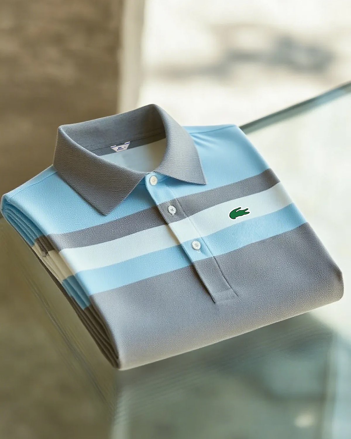 Alohadaddy® Basic Casual Fashion Striped Color-Blocked Polo Shirt