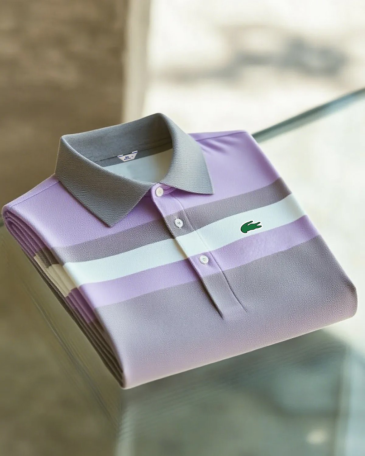 Alohadaddy® Basic Casual Fashion Striped Color-Blocked Polo Shirt