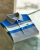 Alohadaddy® Basic Casual Fashion Striped Color-Blocked Polo Shirt