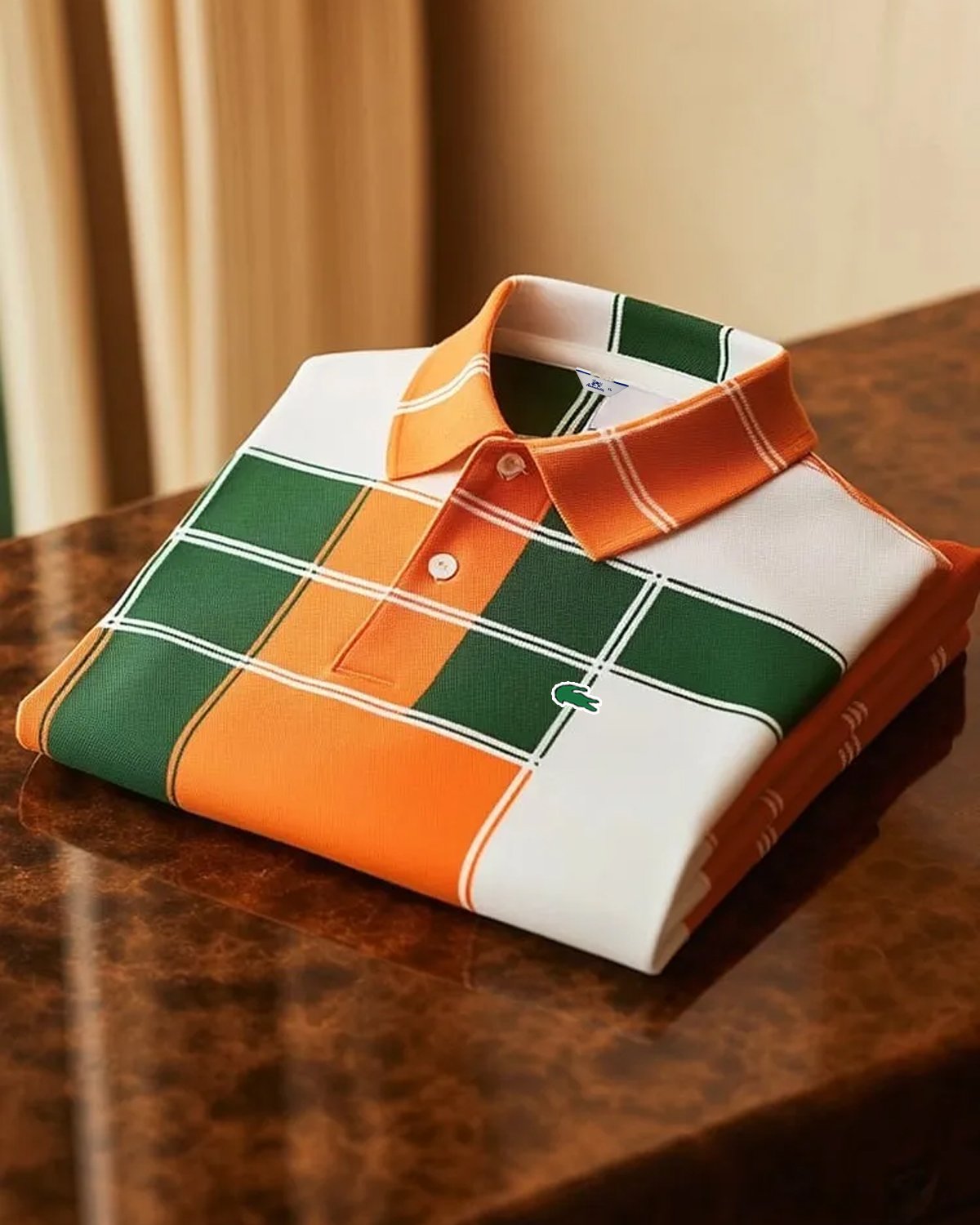 Alohadaddy® Basic Geometric Color Block Fashion Polo Shirt