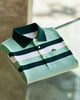 Alohadaddy® Basic Color-Blocked Striped Fashion Short-Sleeve Polo Shirt