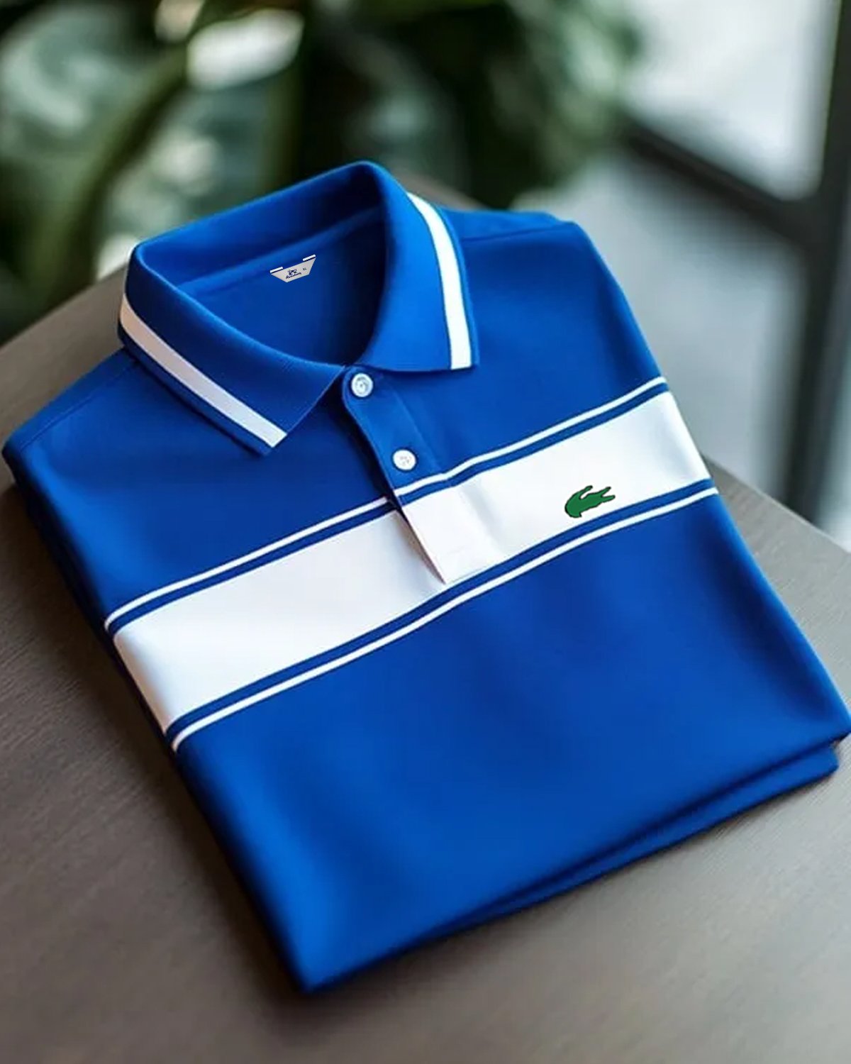 Alohadaddy® Basic Men's Striped Color-Blocked Fashion Short-Sleeve Polo Shirt