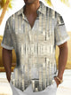 Alohadaddy Retro Geometric Gradient Short Sleeve Shirt