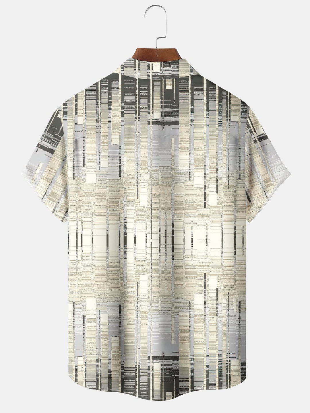 Alohadaddy Retro Geometric Gradient Short Sleeve Shirt