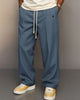 Alohadaddy® Men's Solid Color Button-Down Comfort Straight Leg Casual Pants