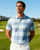 Alohadaddy® Men's Basic Casual Check Geometric Short-Sleeve Polo Shirt