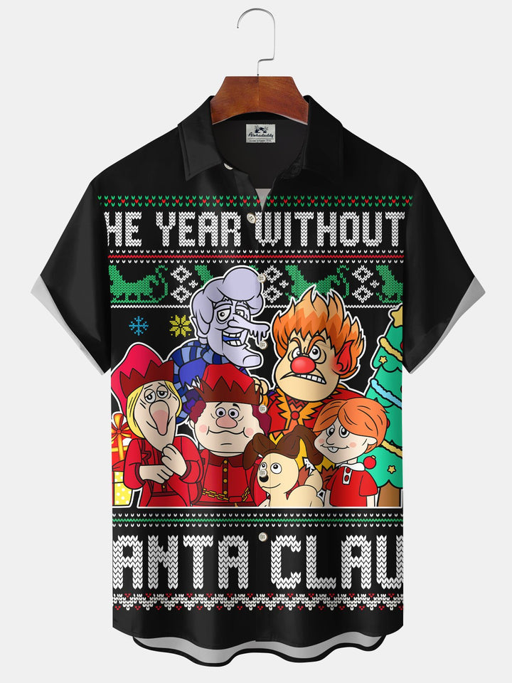 Alohadaddy 60s Retro Cartoon Holiday Christmas Vacation Ugly Christmas Shirt