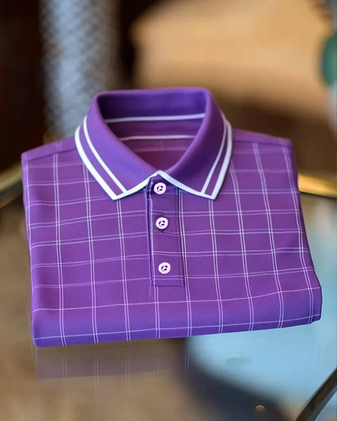 Alohadaddy® Basic Geometric Check Men&