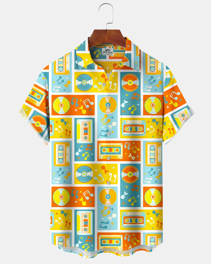 Alohadaddy® Retro Music Geometric Tape Men&