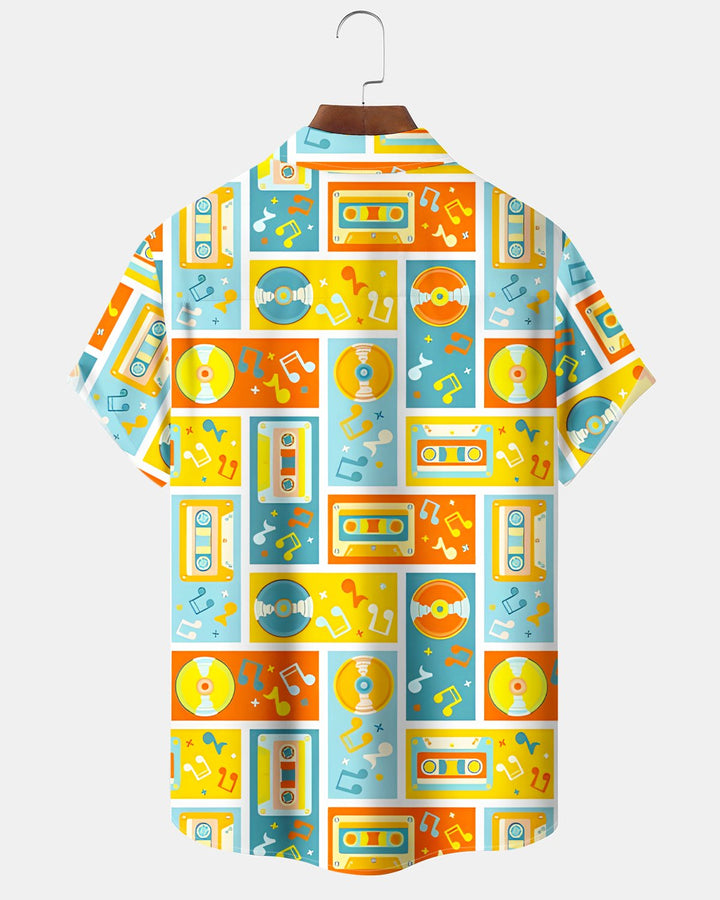 Alohadaddy® Retro Music Geometric Tape Men&