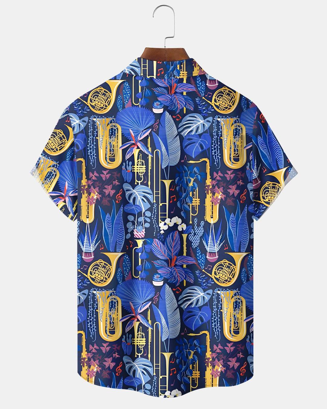 Alohadaddy® Hawaiian Tropical Floral Music Saxophone Men&