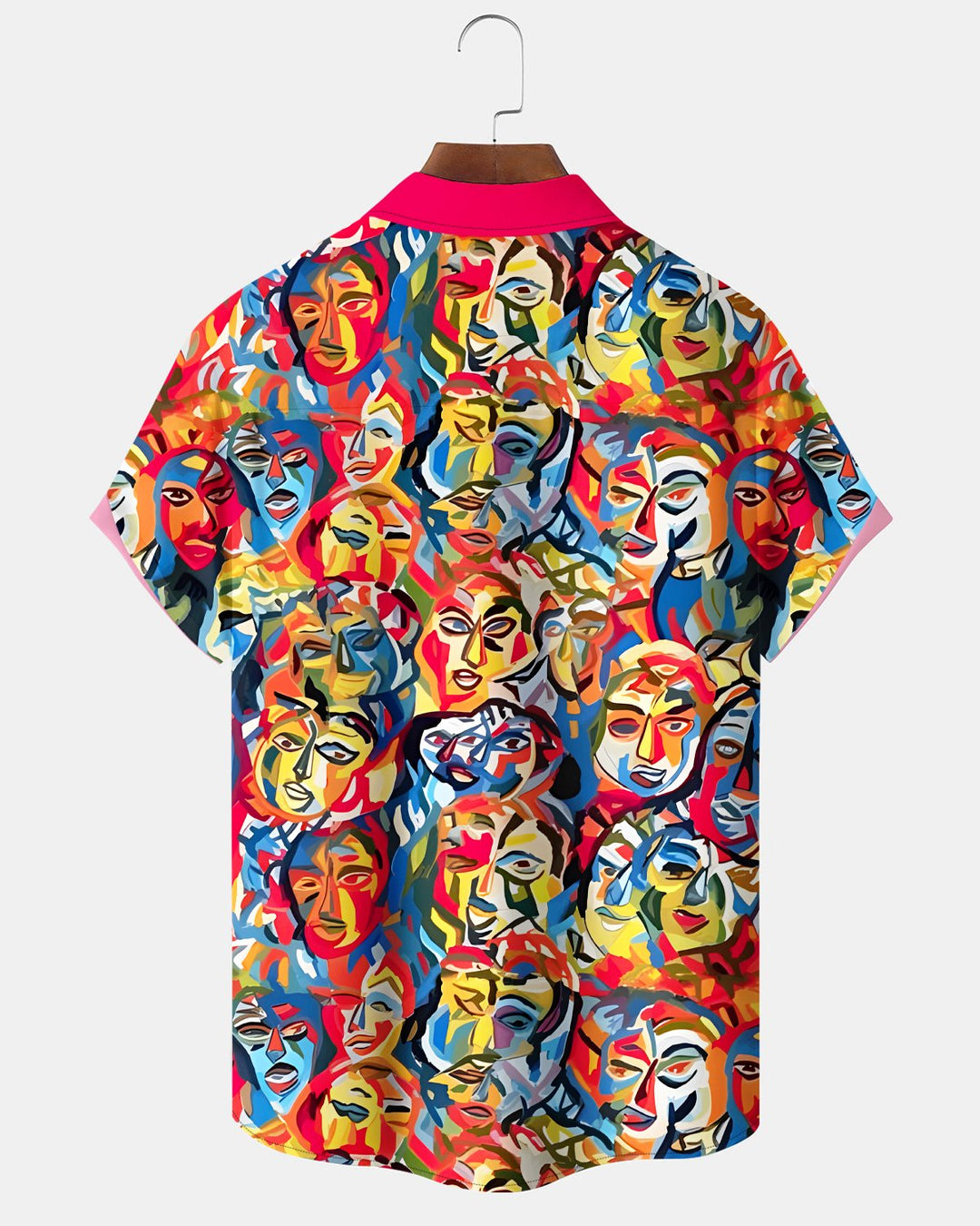 Alohadaddy® Retro Abstract Portrait Picasso Color Block Men&