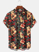 Alohadaddy 60s Vintage Christmas Holiday Pin Up Girl Holiday Hawaiian Shirt