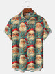 Alohadaddy 60s Vintage Christmas Holiday Santa Holiday Hawaiian Shirt