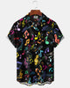 Alohadaddy® Retro Music Gradient Notes Hawaiian Shirt
