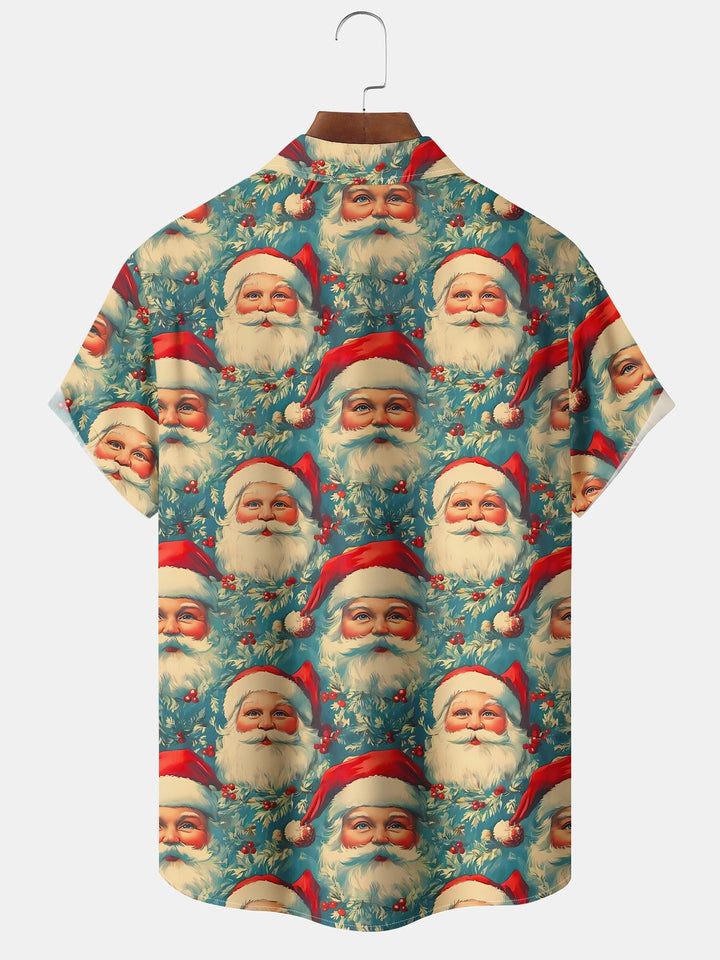 Alohadaddy 60s Vintage Christmas Holiday Santa Holiday Hawaiian Shirt