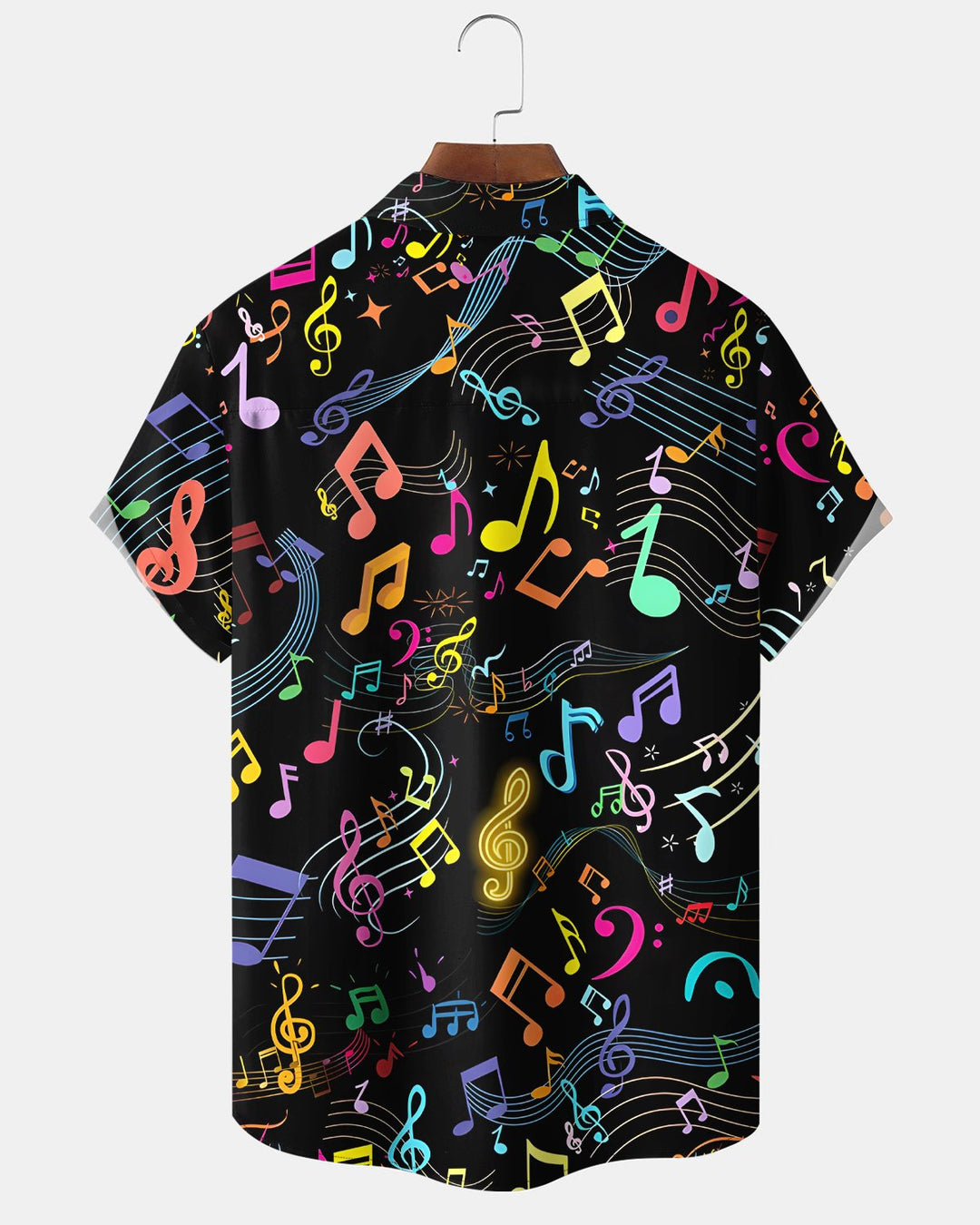 Alohadaddy® Retro Music Gradient Notes Hawaiian Shirt