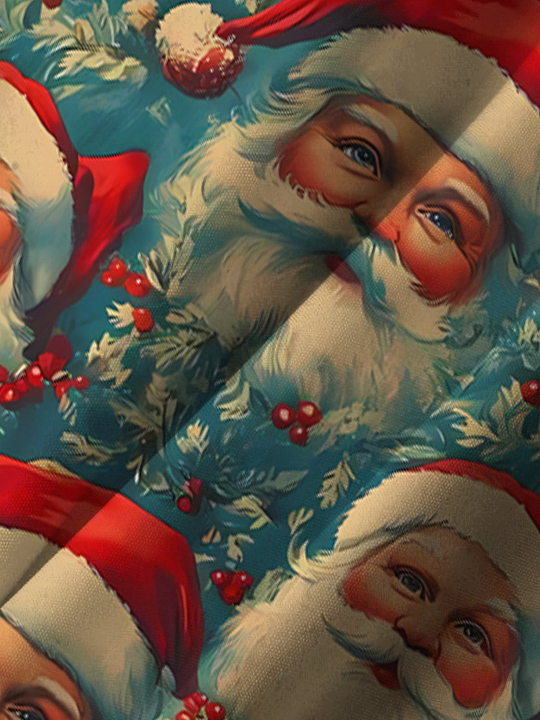 Alohadaddy 60s Vintage Christmas Holiday Santa Holiday Hawaiian Shirt
