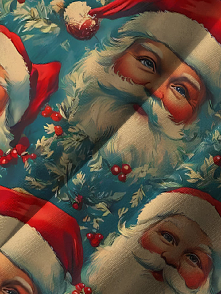 Alohadaddy 60s Vintage Christmas Holiday Santa Holiday Hawaiian Shirt