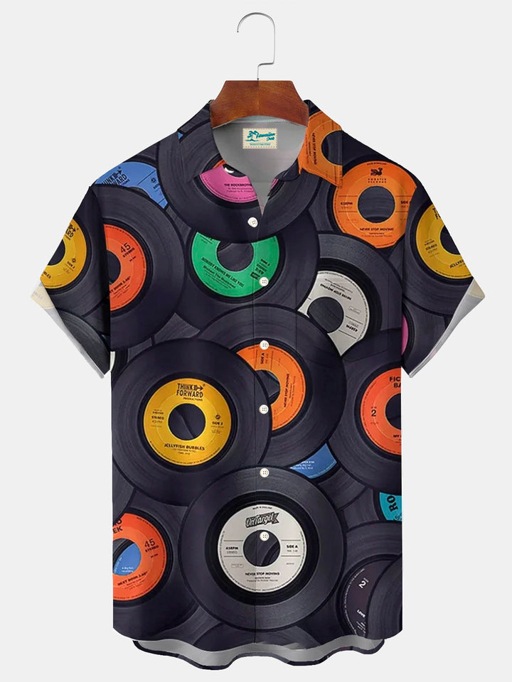 Alohadaddy Retro Music 3D Digital Print Men&