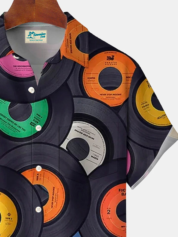 Alohadaddy Retro Music 3D Digital Print Men&
