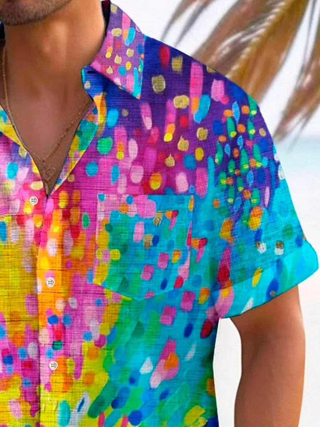 Camisa de manga corta con bolsillo abotonado para hombre con estampado 3D de arte retro de Alohadaddy
