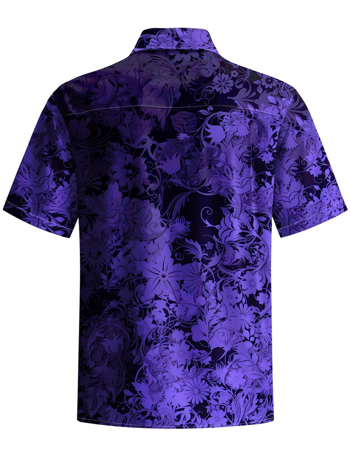 Alohadaddy® Casual Floral Art Print Moisture Wicking Men&