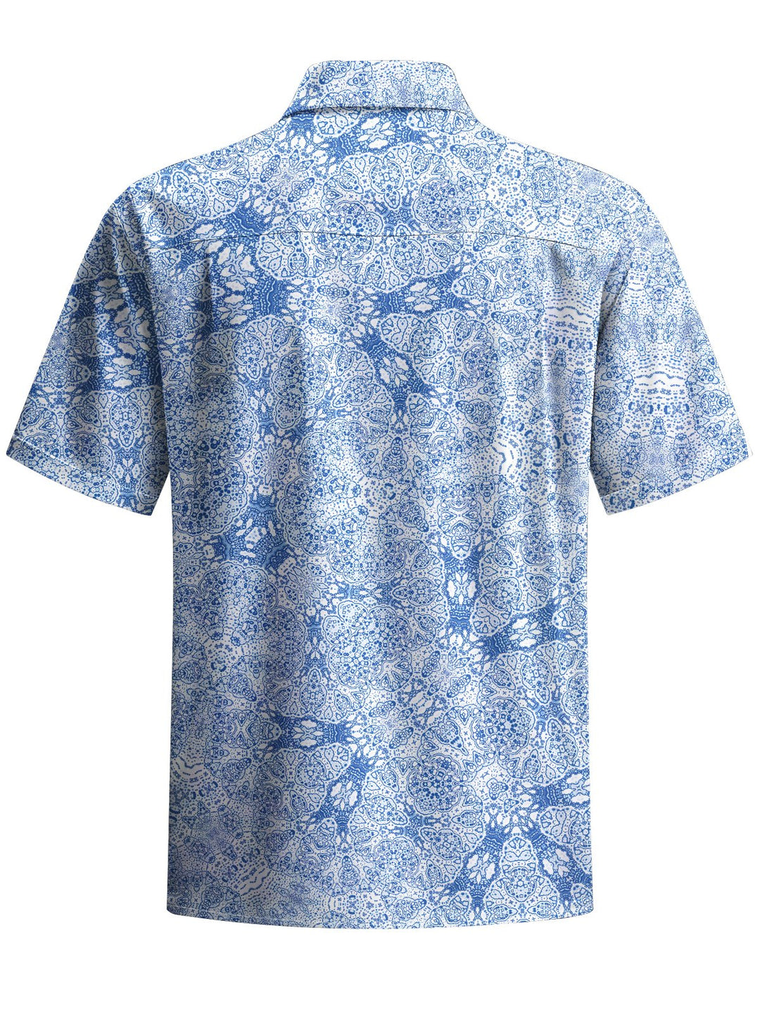 Alohadaddy® Hawaiian Pattern Art Print Chest Pocket Men&
