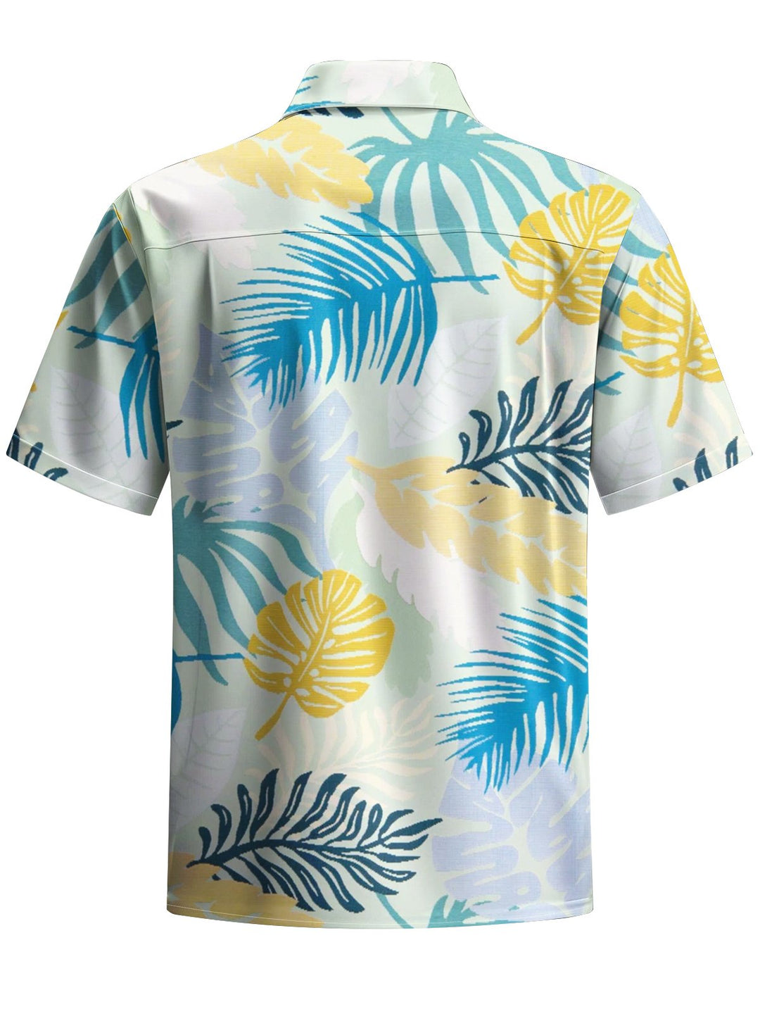Alohadaddy® Hawaiian Palm Leaf Art Print Chest Pocket Men&