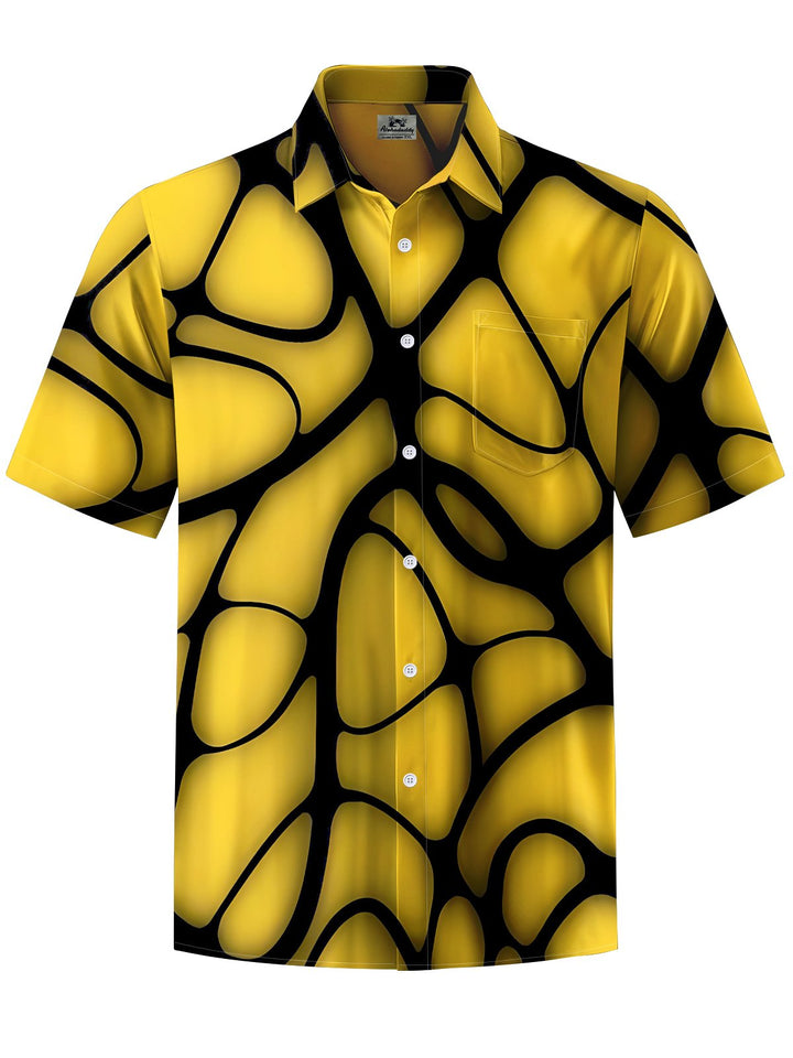 Alohadaddy® Vintage Abstract Geometric Art Print Pocket Men&